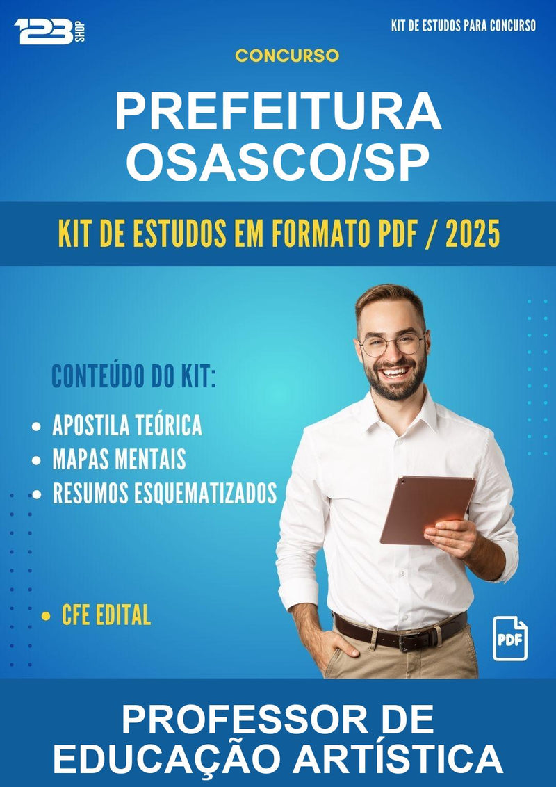 Kit de Estudos para o Concurso Prefeitura Osasco/SP para Professor de Educação Artística