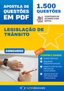 Apostila de Questões para Concurso de Legislação de Trânsito - 1.500 Questões