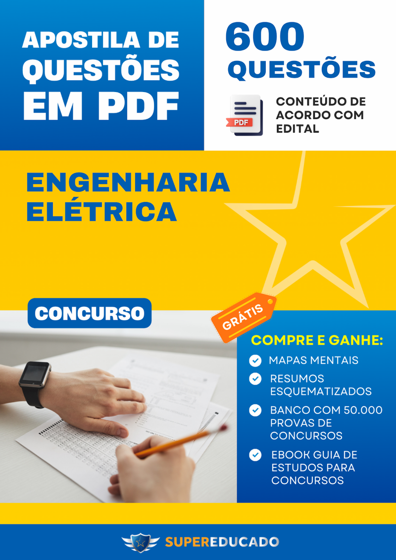 Apostila de Questões para Concurso de Engenharia Elétrica - 600 Questões