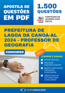Apostila de Questões para Concurso da Prefeitura de Lagoa da Canoa-AL 2024 - Professor de Geografia - 1.500 Questões