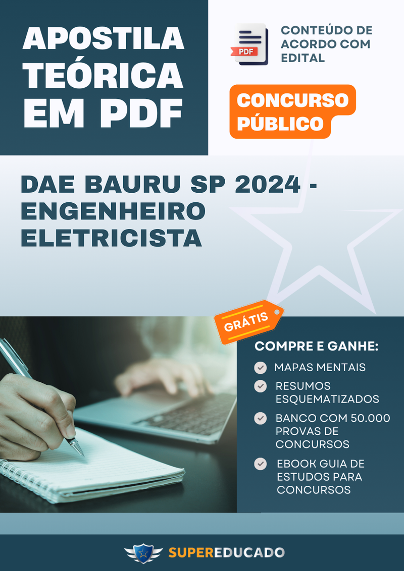 Apostila Teórica para Concurso Dae Bauru SP 2024 - Engenheiro Eletricista