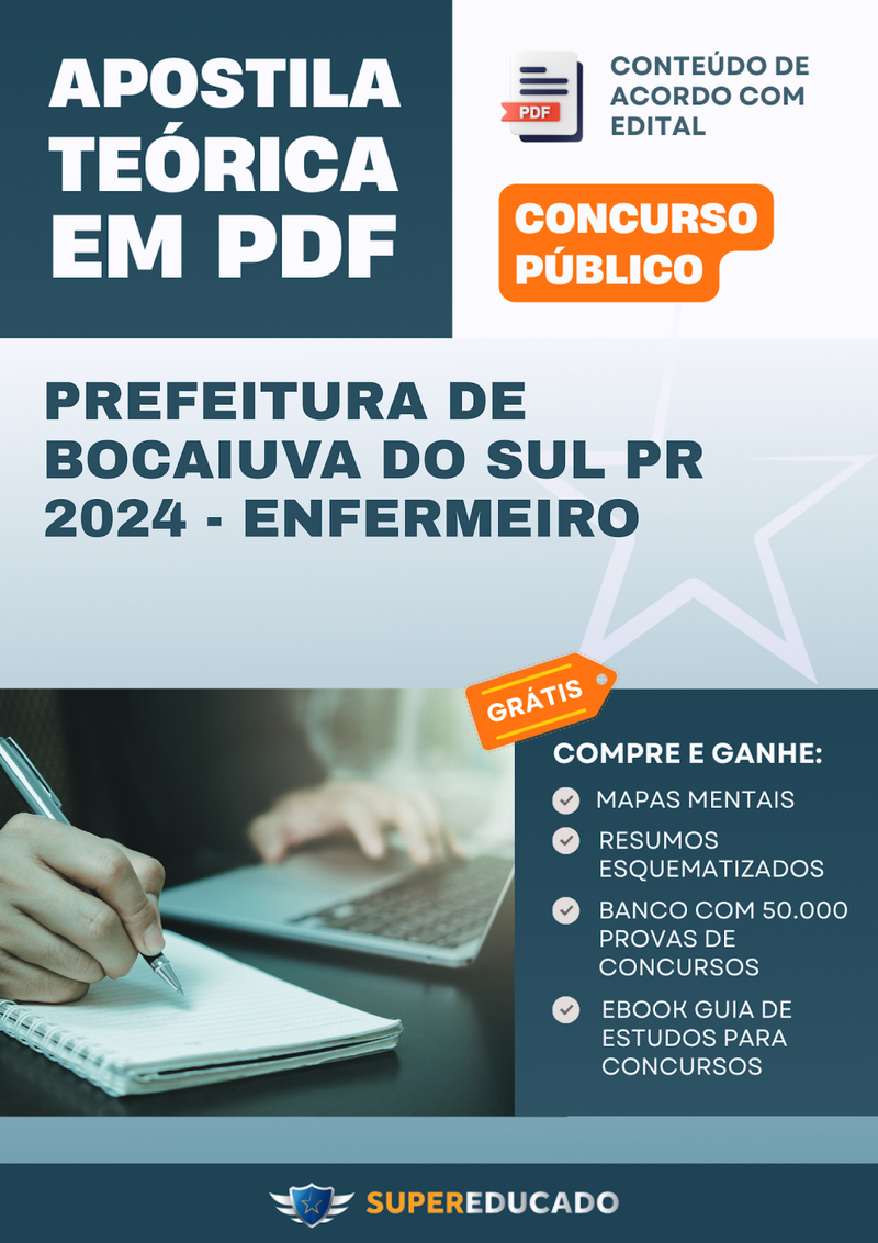 Apostila Teórica para Concurso da Prefeitura de Bocaiuva do Sul PR 2024 - Enfermeiro