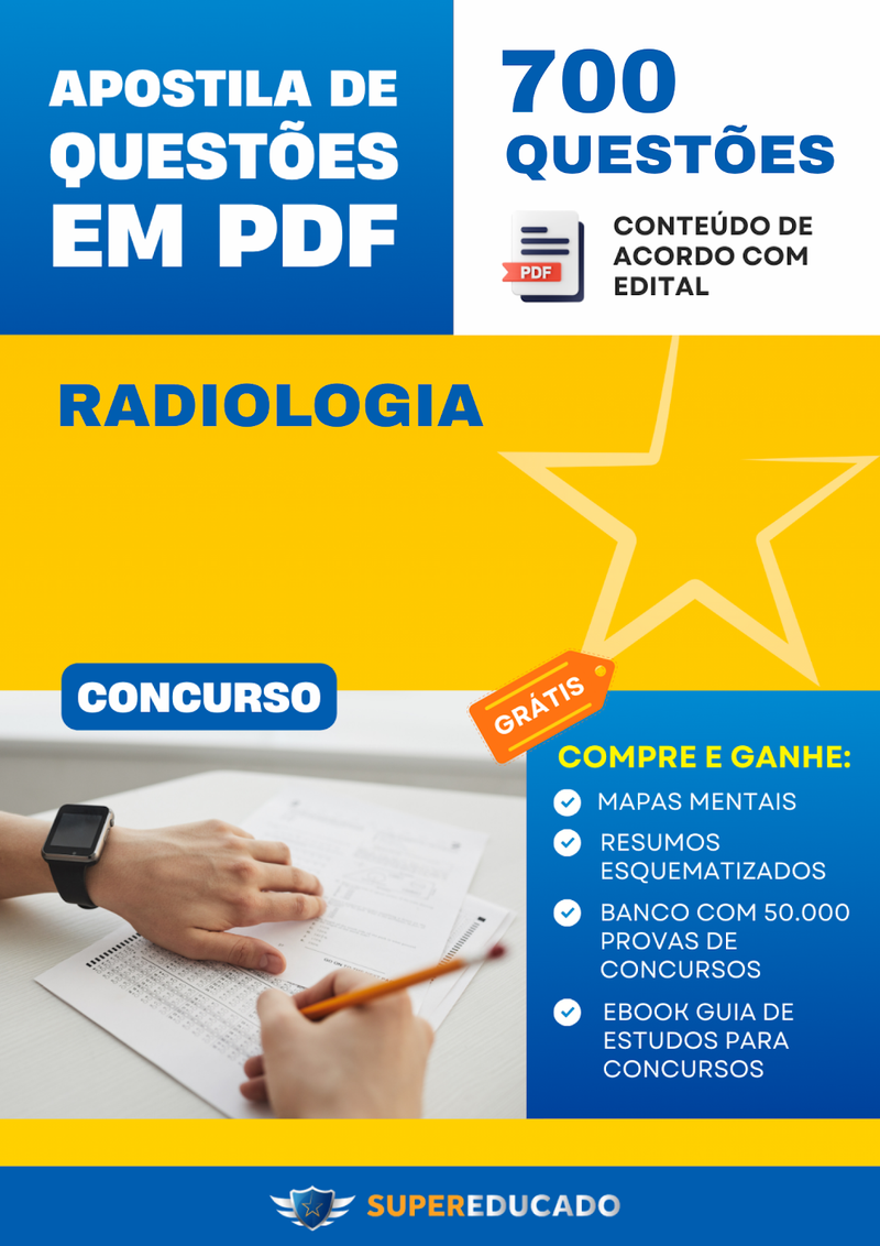 Apostila de Questões para Concurso de Radiologia - 700 Questões