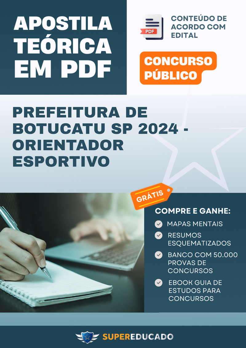 Apostila Teórica para Concurso da Prefeitura de Botucatu SP 2024 - Orientador Esportivo