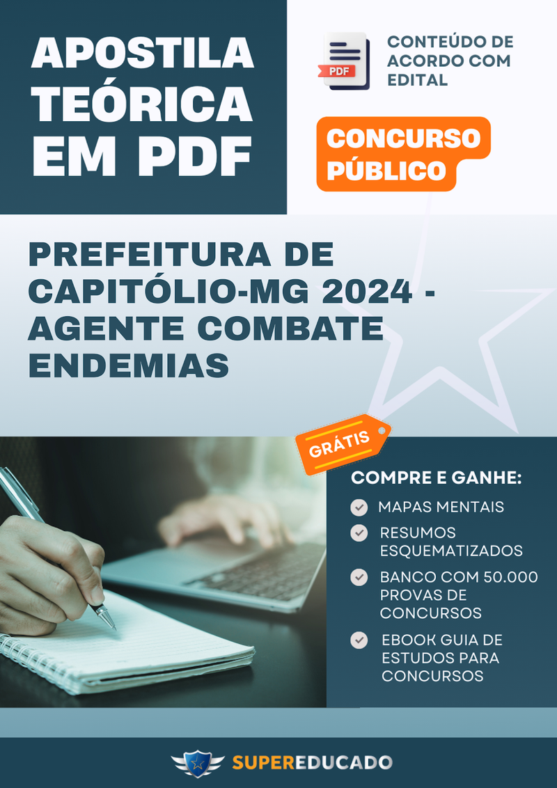 Apostila Teórica para Concurso da Prefeitura de Capitólio-MG 2024 - Agente Combate Endemias