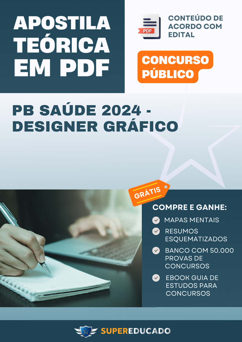 Apostila Teórica para Concurso PB Saúde 2024 - Designer Gráfico