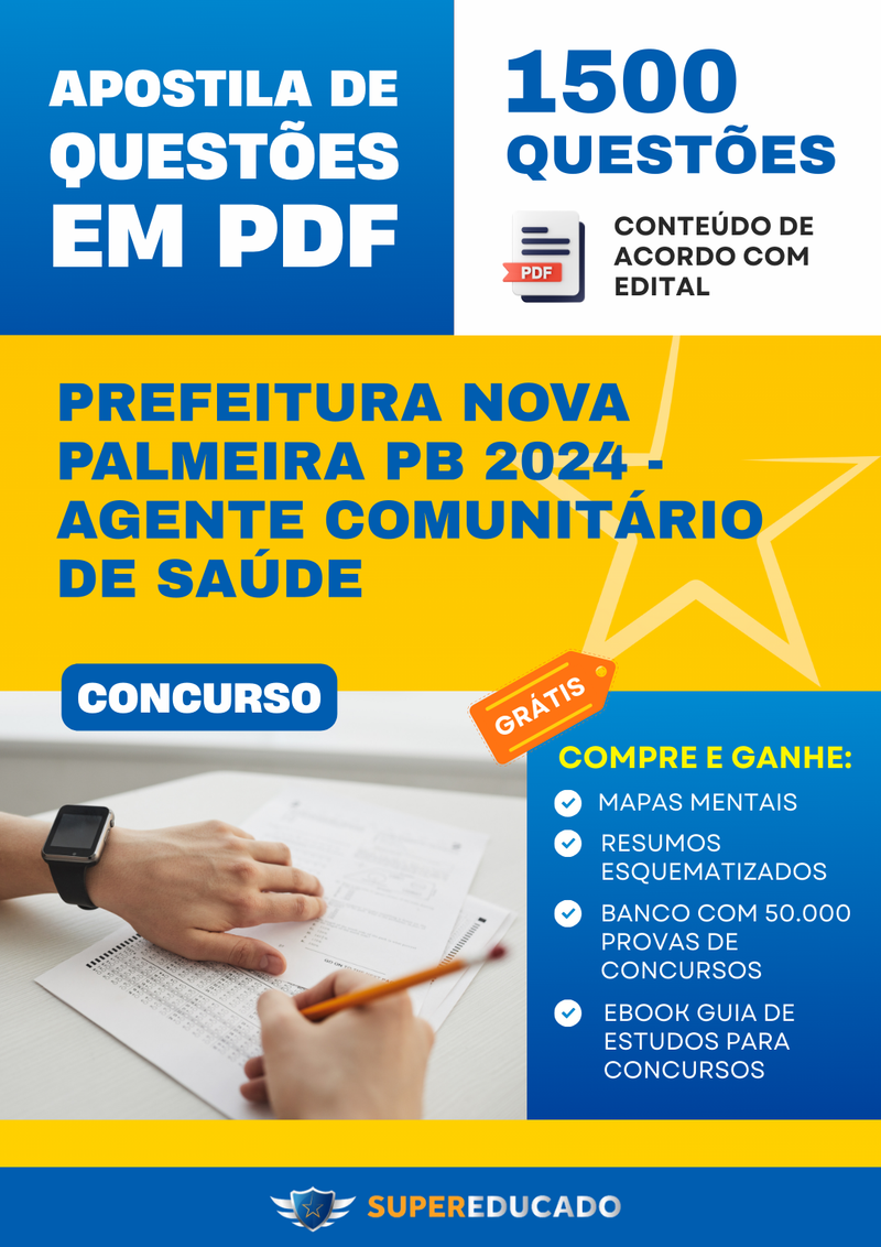 Apostila de Questões para Concurso da Prefeitura Boituva SP 2024 - Instrutor Educacional - 1.500 Questões