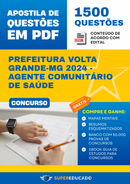 Apostila de Questões para Concurso da Prefeitura Volta Grande-MG 2024 - Agente Comunitário de Saúde - 1.500 Questões