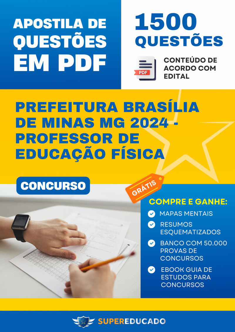 Apostila de Questões para Concurso CREA PA 2024 - Agente Profissional Tecnólogo - 1.500 Questões