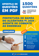 Apostila de Questões para Concurso da Prefeitura de Barra do Alcântara-PI 2024 - Agente de Combate às Endemias - 1.500 Questões
