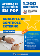 Apostila de Questões para Concurso de Analista de Controle Externo - Mais de 1.200 Questões