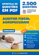Apostila de Questões para Concurso de Auditor Fiscal Agropecuário - Mais de 2.500 Questões.