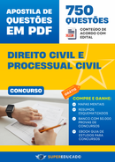 Apostila de Questões para Concurso de Direito Civil e Processual Civil - 750 Questões.